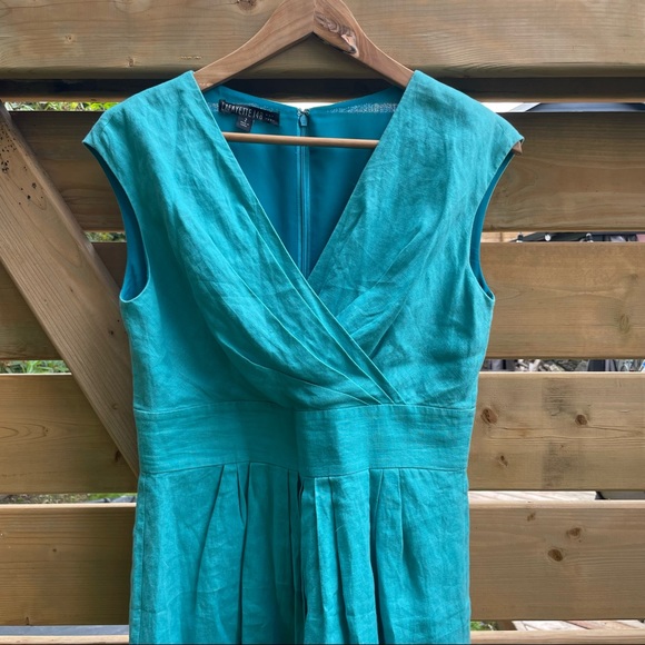 Lafayette 148 💯 linen empire waist dress - Picture 2 of 12